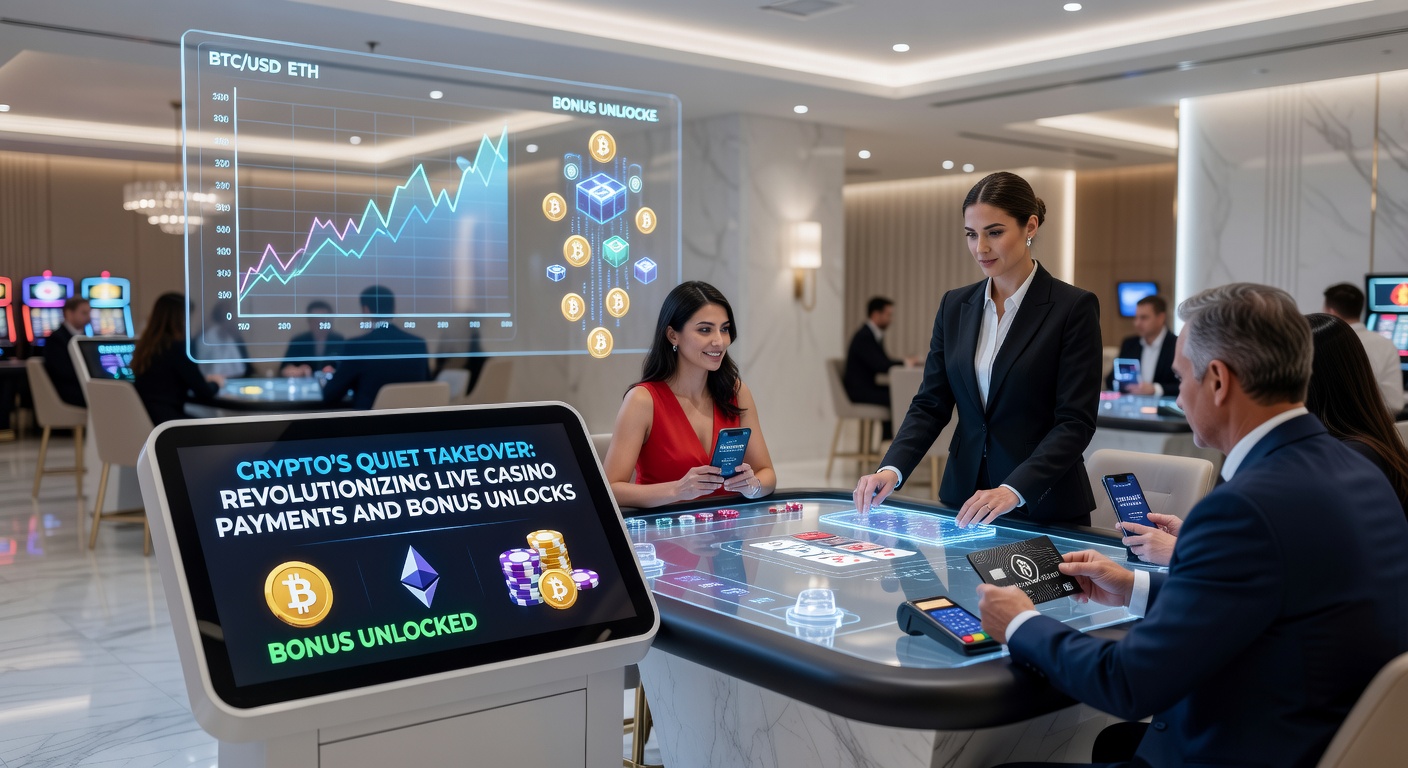 Close-up of a smartphone screen showing a crypto wallet transaction confirming a live casino bonus unlock, with blockchain verification icons and glowing green checkmarks