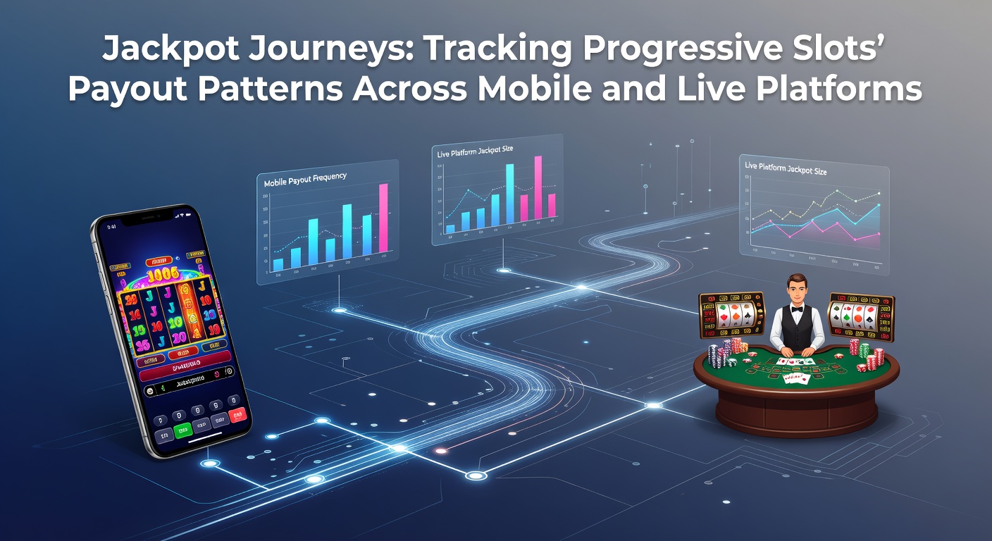 Digital graph tracking the climb of a progressive jackpot meter on a mobile slot screen, with lines representing payout spikes over months of play.